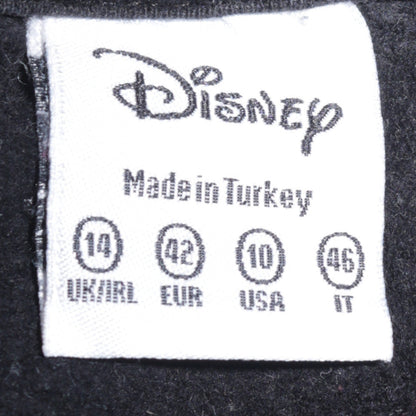 Womens UK Size 14 Disney Black Pullover Sweatshirt