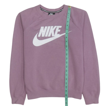 Womens UK Size S Nike Pink Pullover Sweatshirt