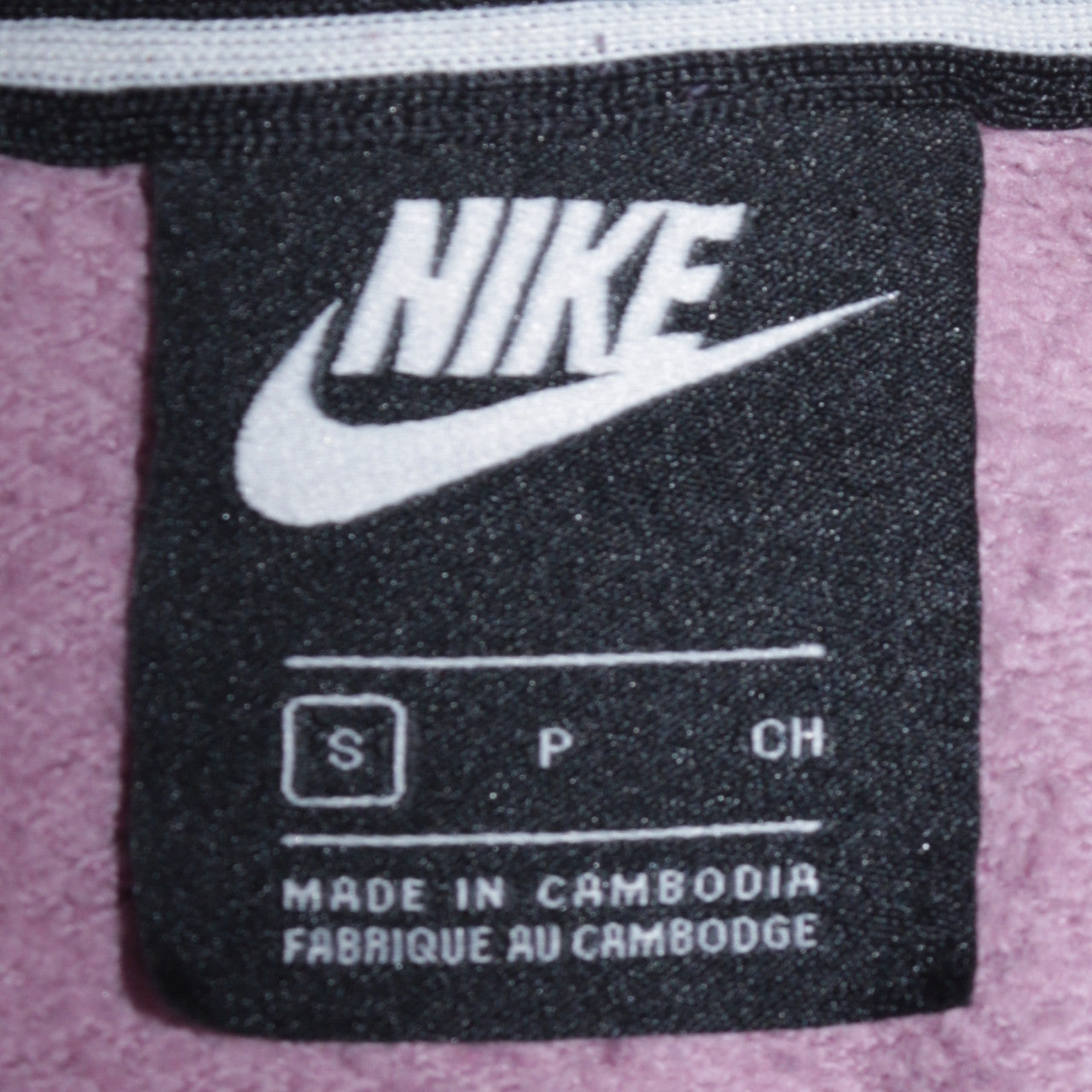 Womens UK Size S Nike Pink Pullover Sweatshirt