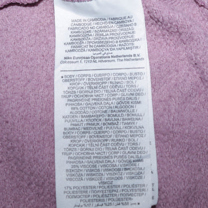 Womens UK Size S Nike Pink Pullover Sweatshirt