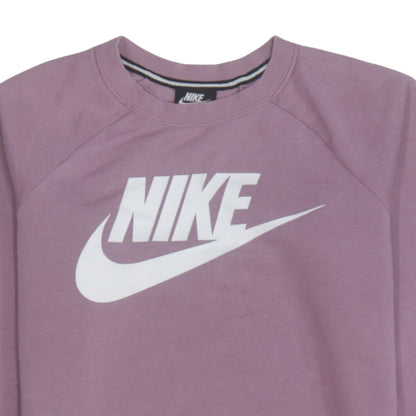 Womens UK Size S Nike Pink Pullover Sweatshirt