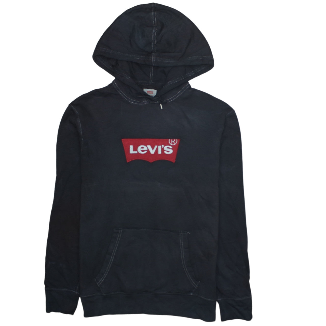 Mens UK Size L Levi's Black Pullover Hoodie