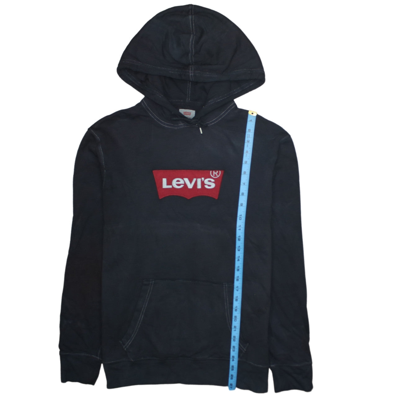 Mens UK Size L Levi's Black Pullover Hoodie
