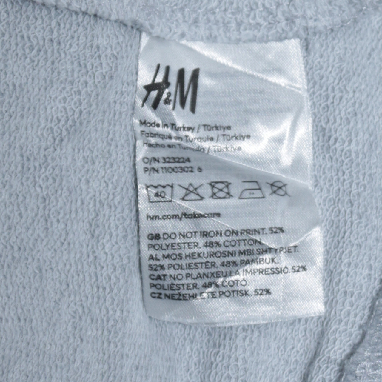 Womens UK Size S H&M Grey Pullover Sweatshirt