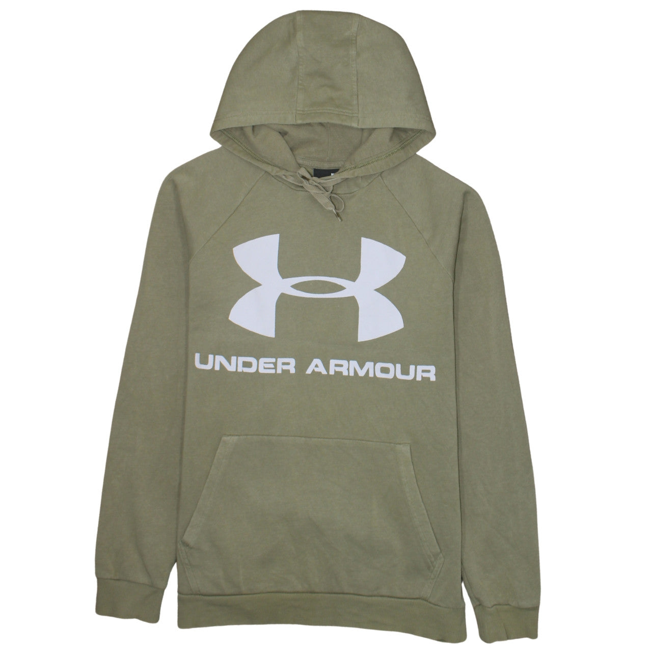 Mens UK Size M Under armour Green Pullover Hoodie