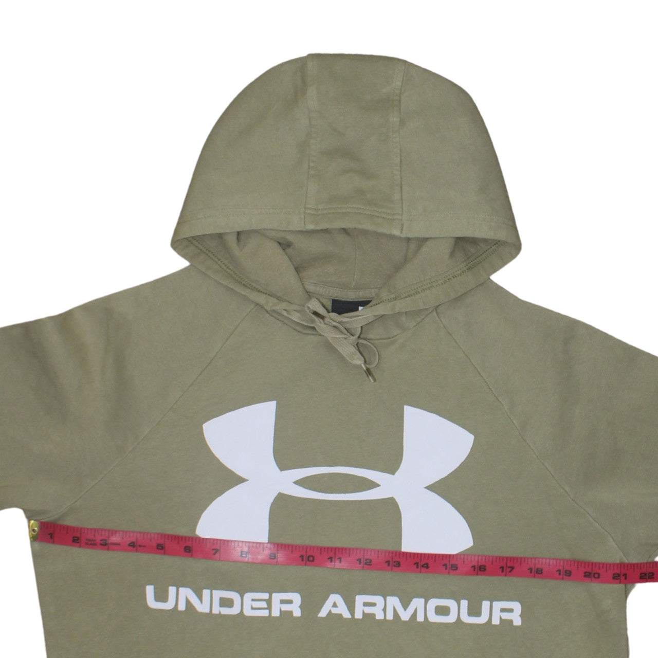Mens UK Size M Under armour Green Pullover Hoodie