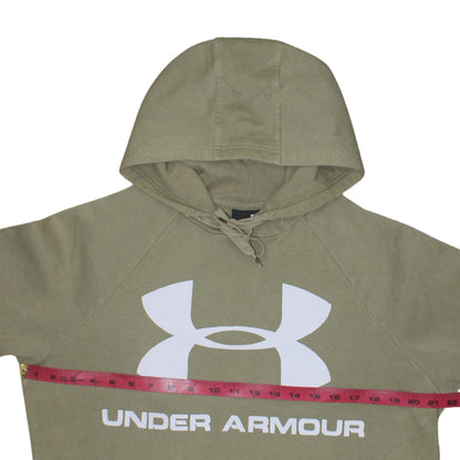Mens UK Size M Under armour Green Pullover Hoodie