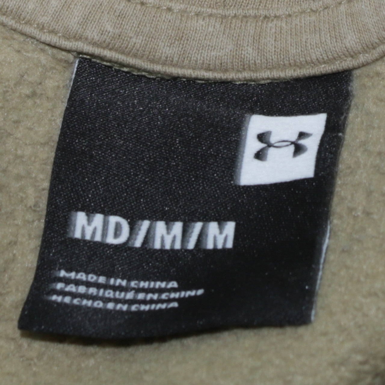 Mens UK Size M Under armour Green Pullover Hoodie