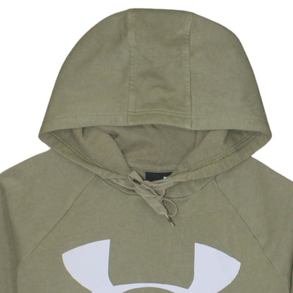 Mens UK Size M Under armour Green Pullover Hoodie