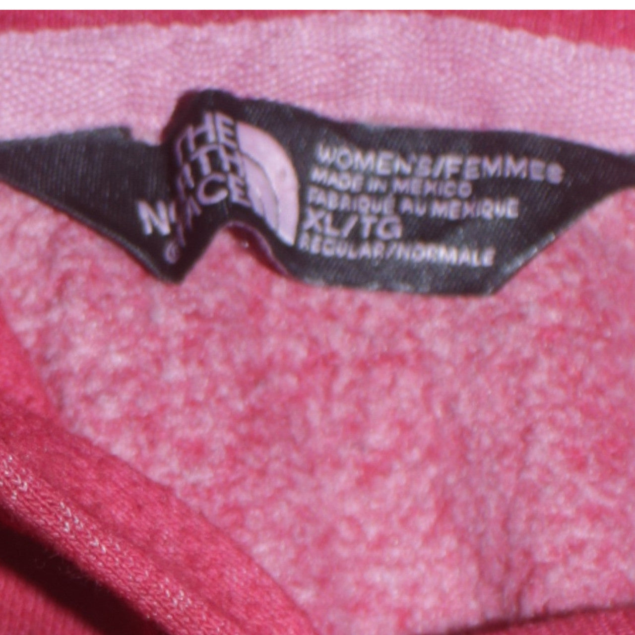 Womens UK Size XL The North Face Red Pullover Hoodie