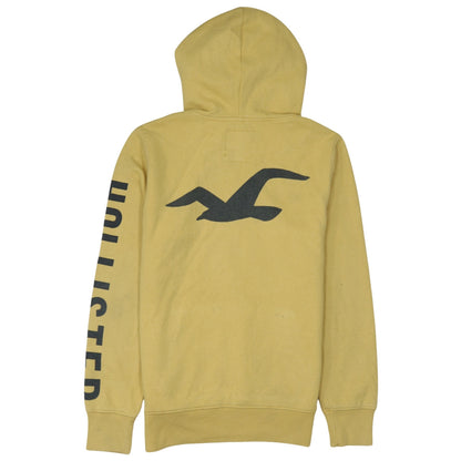 Mens UK Size XS Hollister Yellow Pullover Hoodie