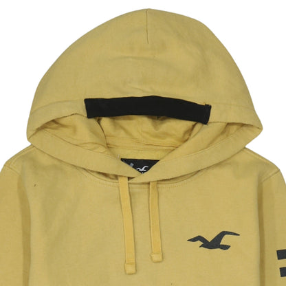 Mens UK Size XS Hollister Yellow Pullover Hoodie