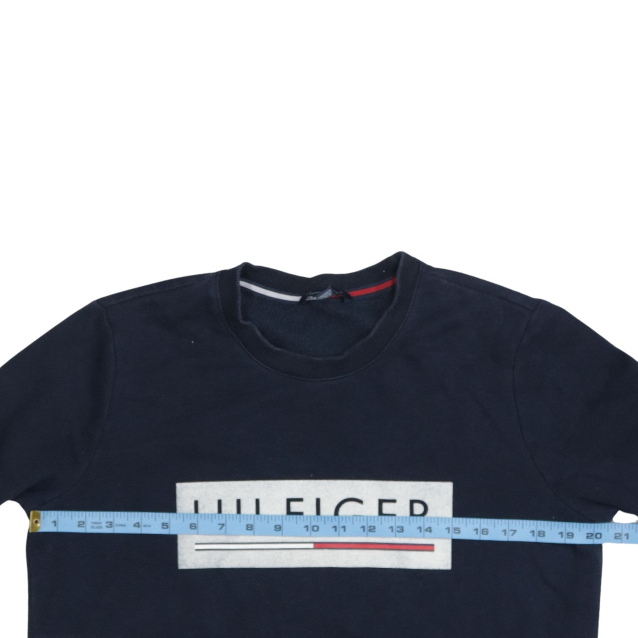 Mens UK Size M Tommy Hilfiger Blue Pullover Sweatshirt