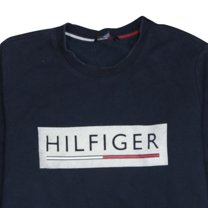 Mens UK Size M Tommy Hilfiger Blue Pullover Sweatshirt