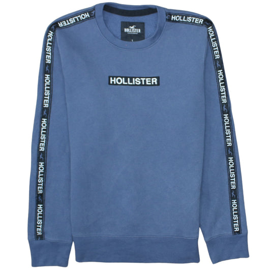 Mens UK Size S Hollister Blue Pullover Sweatshirt