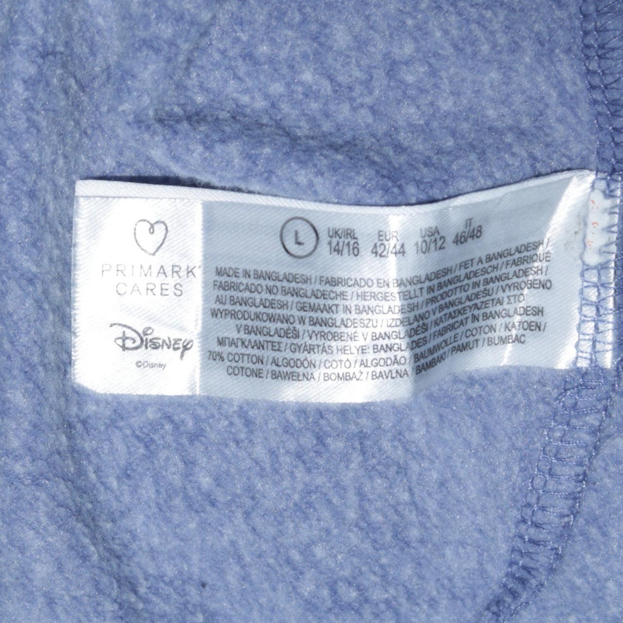 Womens UK Size L Primark Blue Pullover Sweatshirt