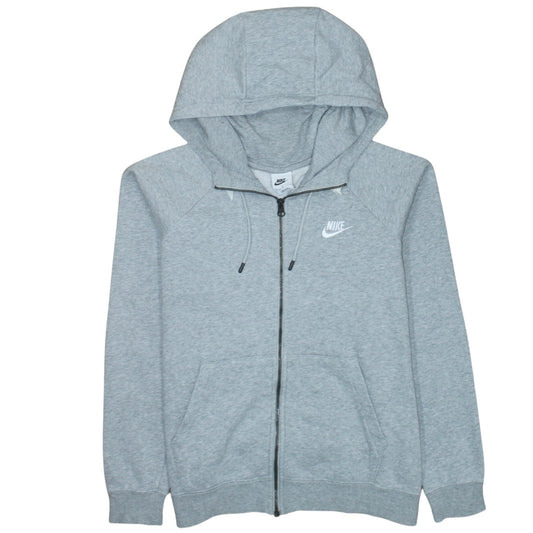 Mens UK Size M Nike Grey Full Zip Hoodie