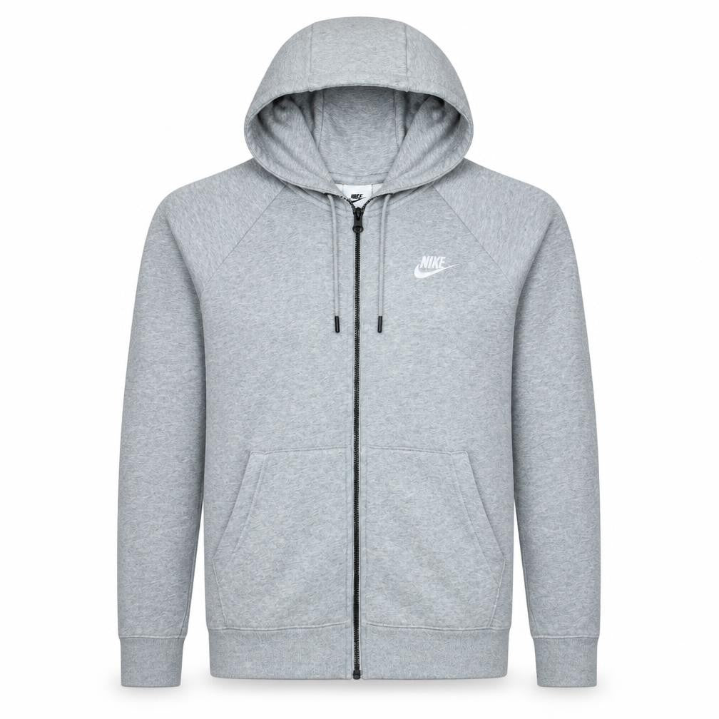 Mens UK Size M Nike Grey Full Zip Hoodie