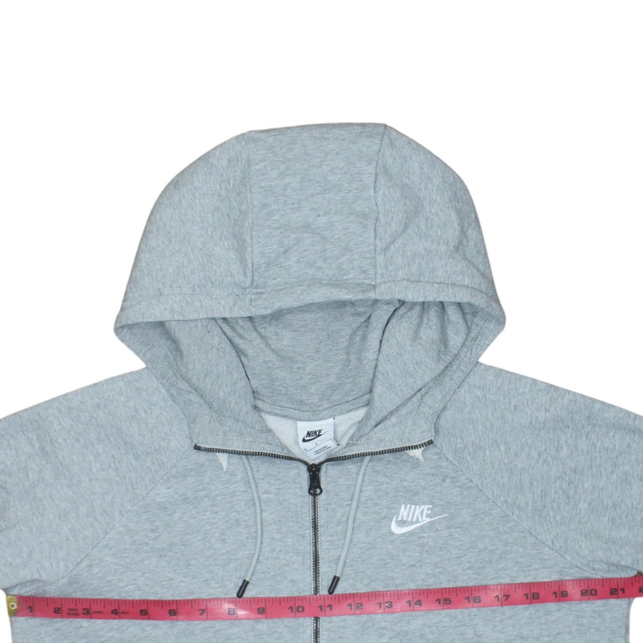 Mens UK Size M Nike Grey Full Zip Hoodie