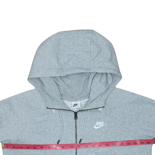 Mens UK Size M Nike Grey Full Zip Hoodie