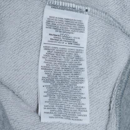 Mens UK Size M Nike Grey Full Zip Hoodie