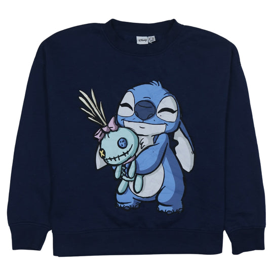 Womens UK Size L Disney Blue Pullover Sweatshirt