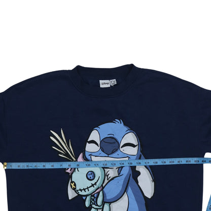 Womens UK Size L Disney Blue Pullover Sweatshirt