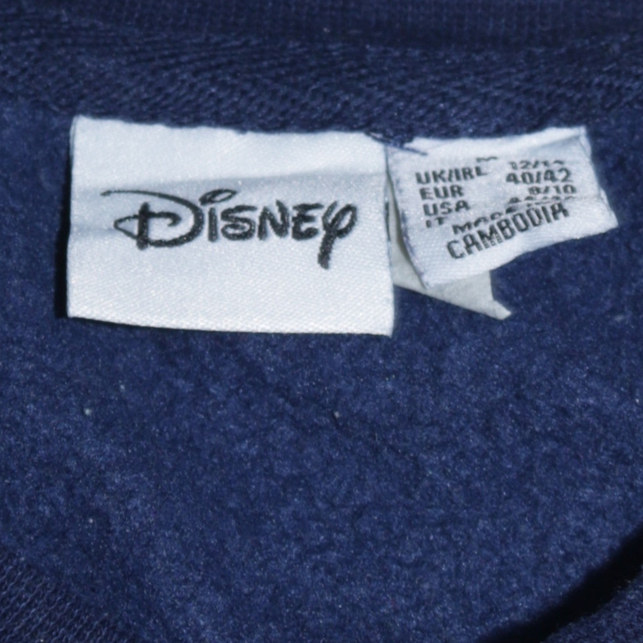 Womens UK Size L Disney Blue Pullover Sweatshirt