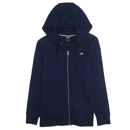 Mens UK Size S Nike Blue Full Zip Hoodie