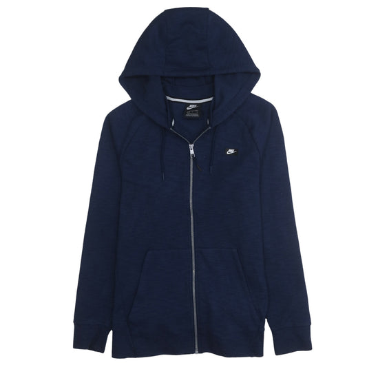 Mens UK Size S Nike Blue Full Zip Hoodie