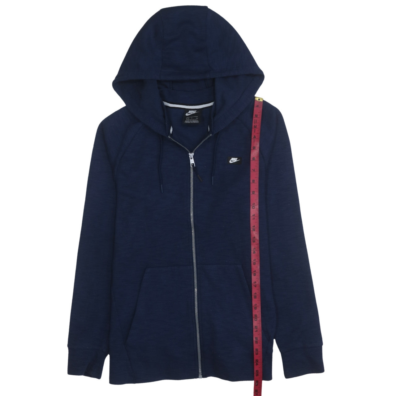 Mens UK Size S Nike Blue Full Zip Hoodie