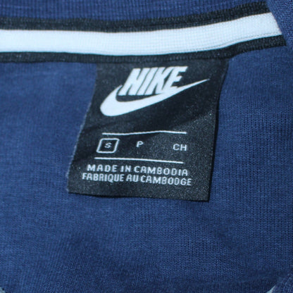Mens UK Size S Nike Blue Full Zip Hoodie