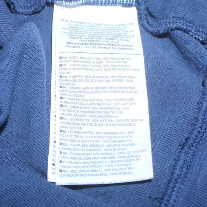 Mens UK Size S Nike Blue Full Zip Hoodie