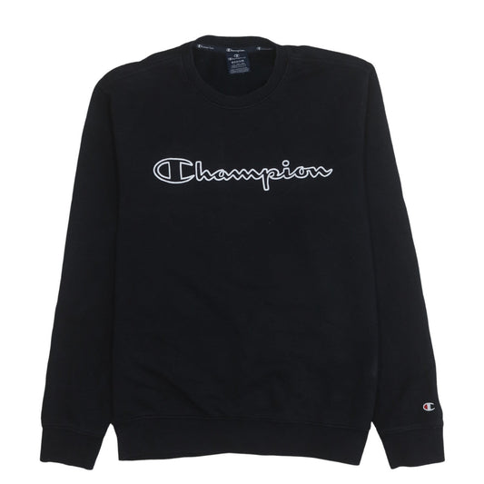 Mens UK Size M Champion Black Pullover Sweatshirt