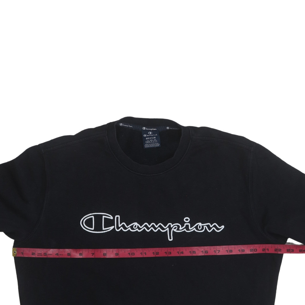 Mens UK Size M Champion Black Pullover Sweatshirt