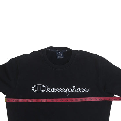 Mens UK Size M Champion Black Pullover Sweatshirt