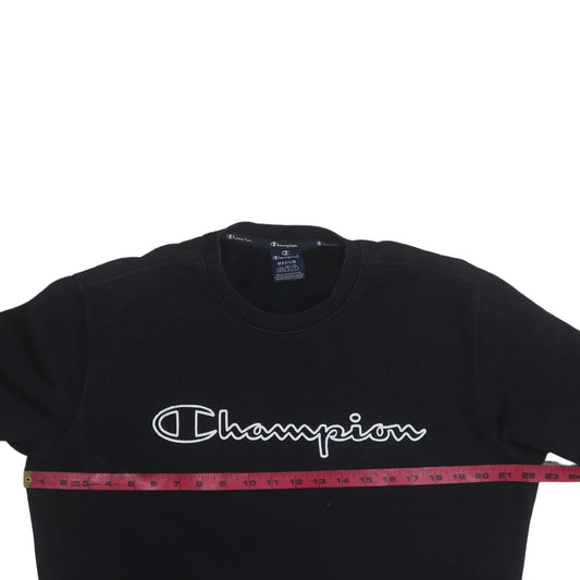 Mens UK Size M Champion Black Pullover Sweatshirt