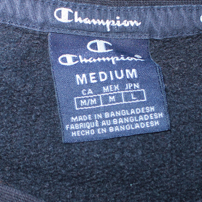 Mens UK Size M Champion Black Pullover Sweatshirt