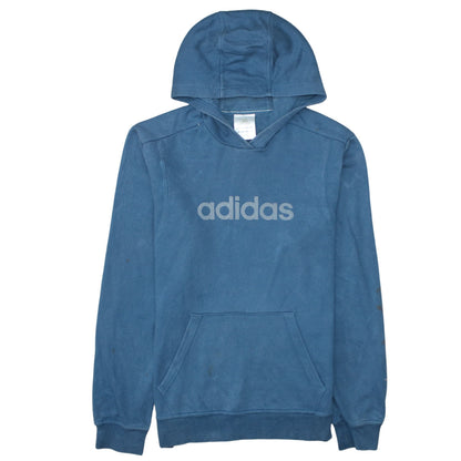 Mens UK Size S adidas Blue Pullover Hoodie