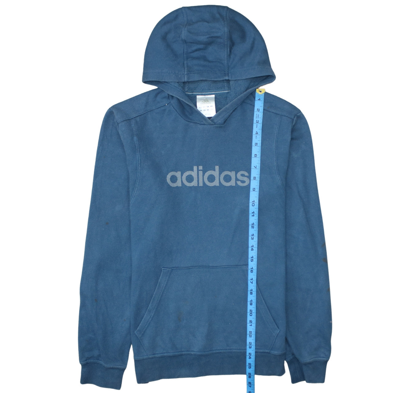 Mens UK Size S adidas Blue Pullover Hoodie