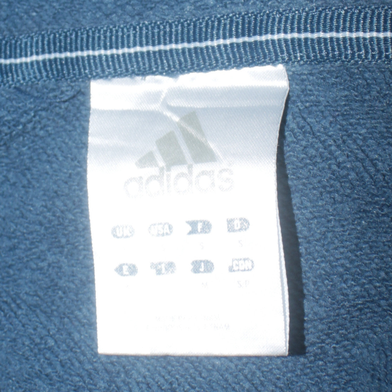 Mens UK Size S adidas Blue Pullover Hoodie