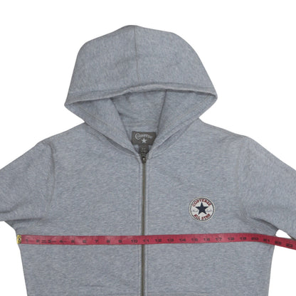 Mens UK Size S Converse Grey Full Zip Hoodie