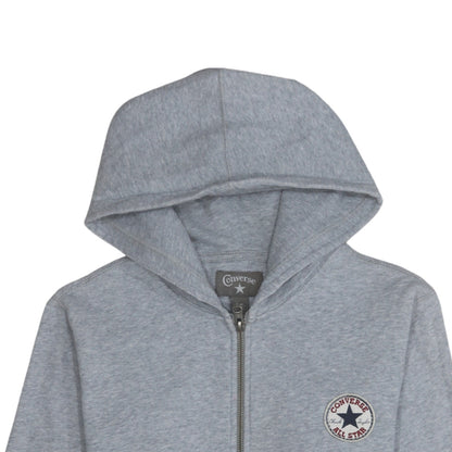 Mens UK Size S Converse Grey Full Zip Hoodie