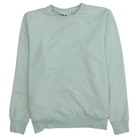 Womens UK Size M FILA Green Pullover Sweatshirt