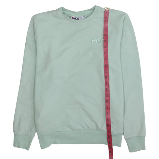 Womens UK Size M FILA Green Pullover Sweatshirt