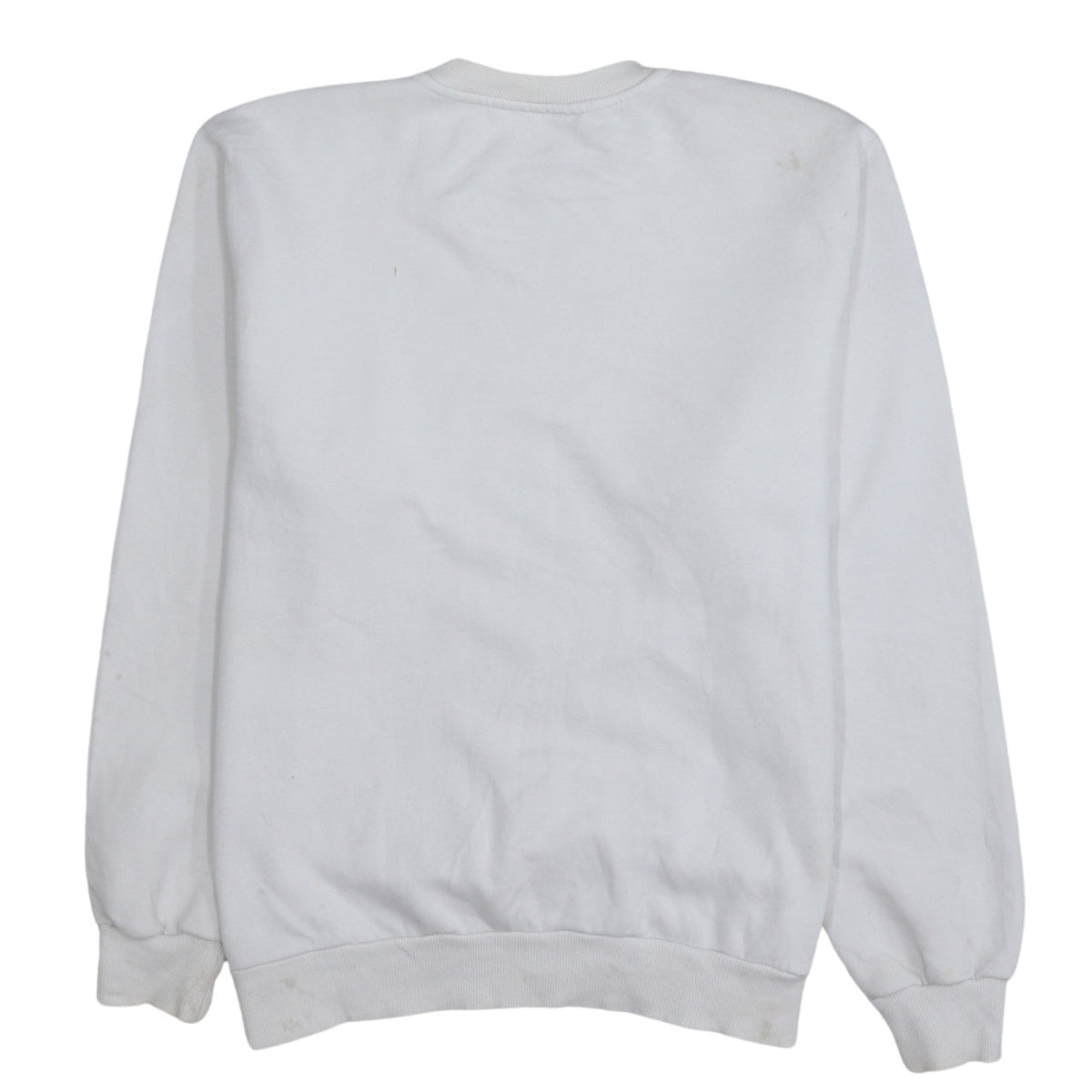 Fila Men's White Logo Crew Neck Pullover Sweatshirt M