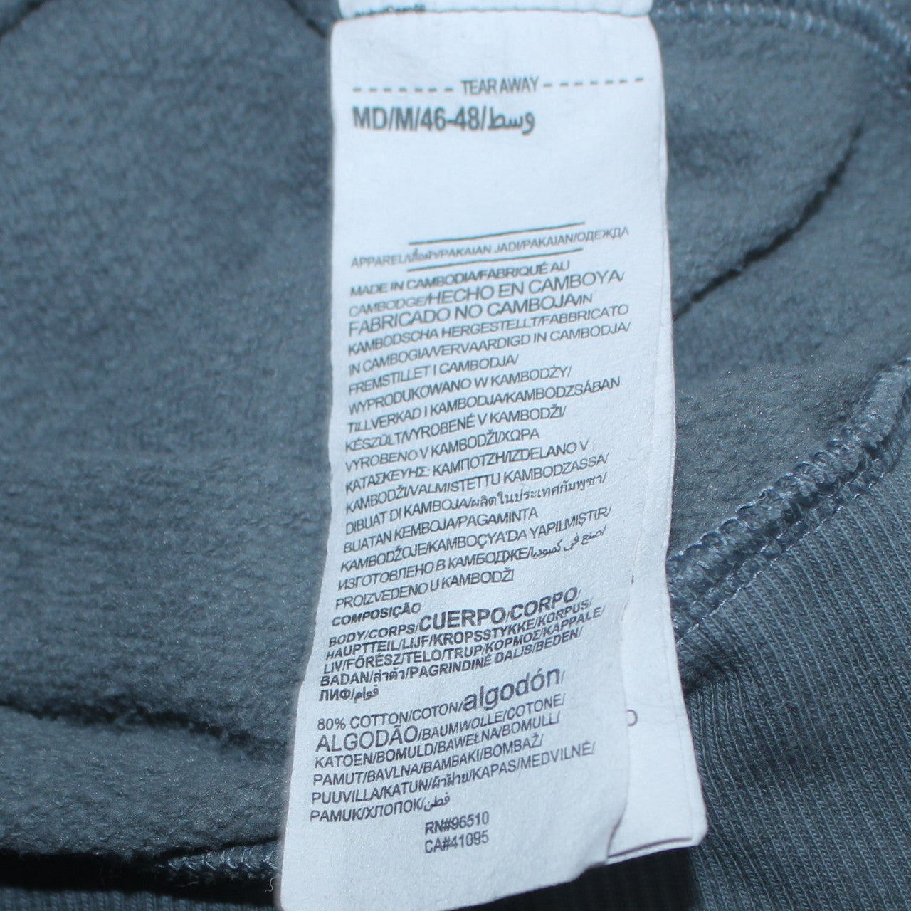 Mens UK Size M Under armour Grey Pullover Hoodie