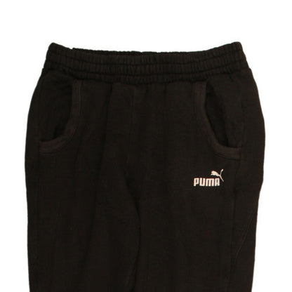 Womens UK Size 8 PUMA Regular Fit Jogger Black Trousers