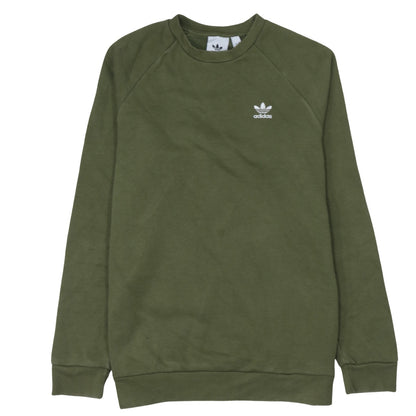 Mens UK Size S adidas Green Pullover Sweatshirt