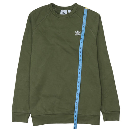 Mens UK Size S adidas Green Pullover Sweatshirt